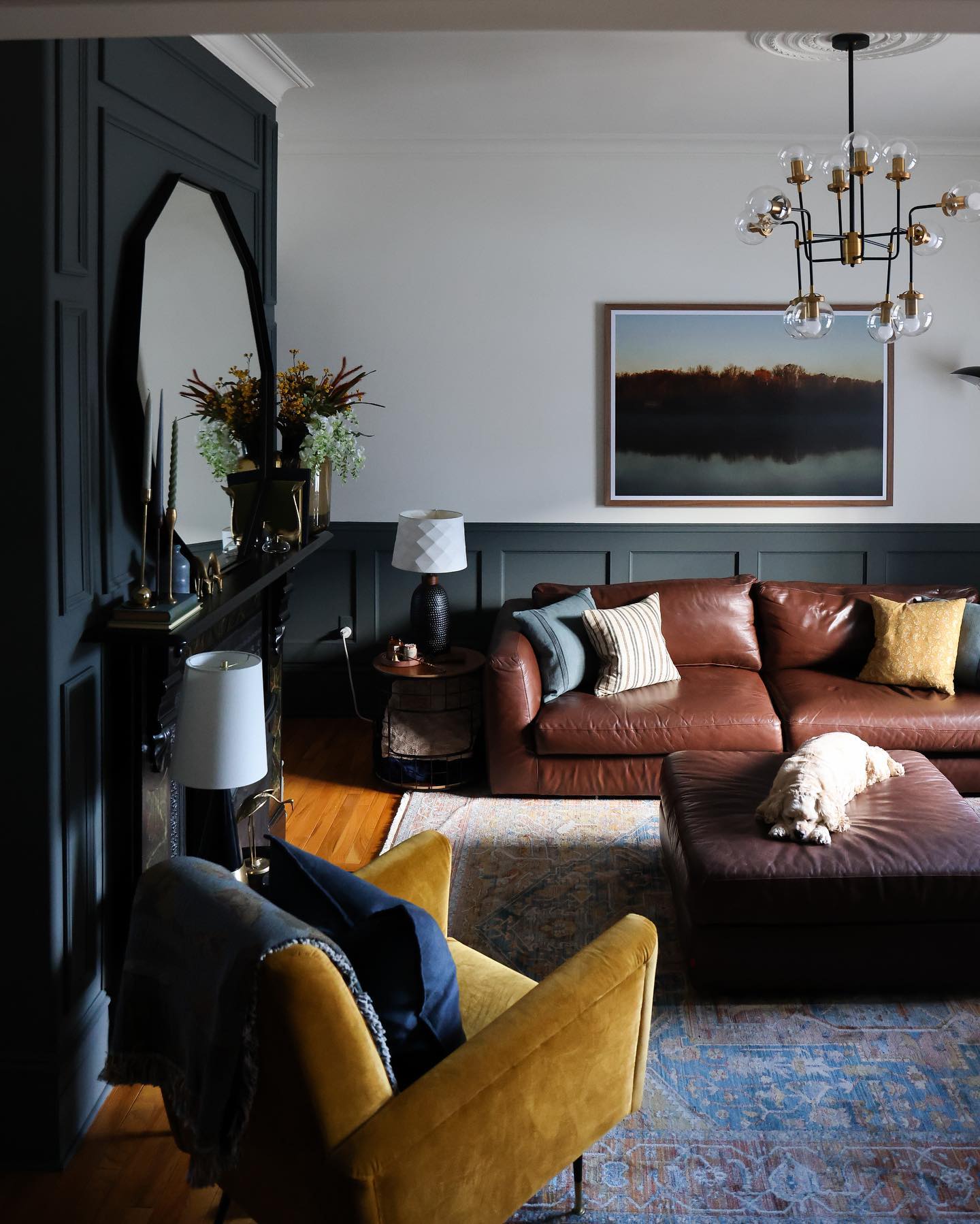 15. Serene Elegance: Embracing the Moody Aesthetic In Your Living Space