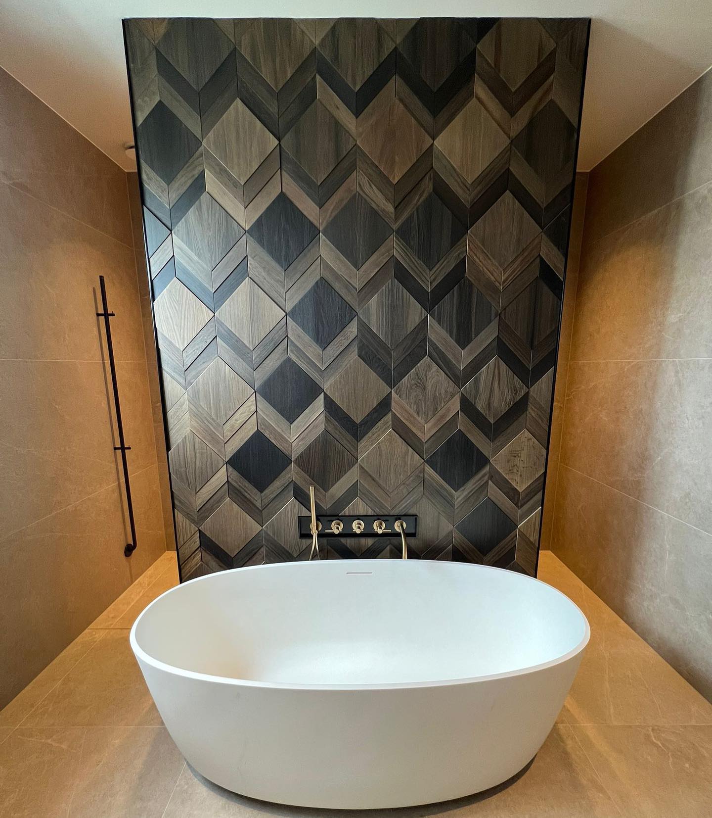 2. Geometric Elegance: a Modern Sanctuary Of Texture and Form