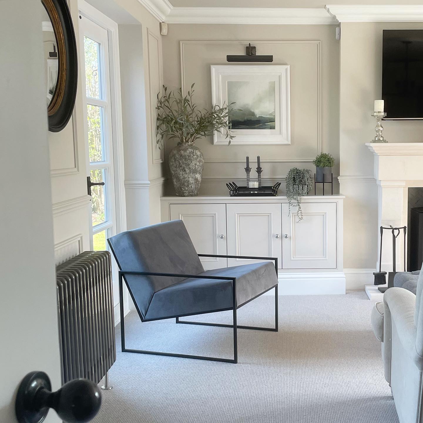 22. Sleek Serenity: a Modern Retreat In Soft Hues