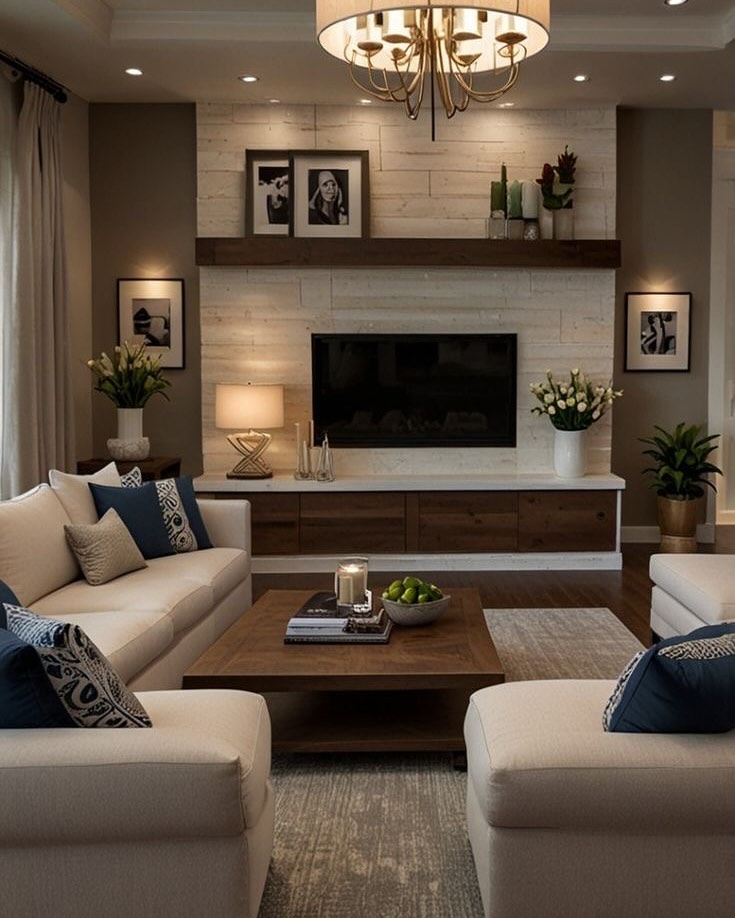 4. Layered Elegance: a Cozy Retreat In Contemporary Tones