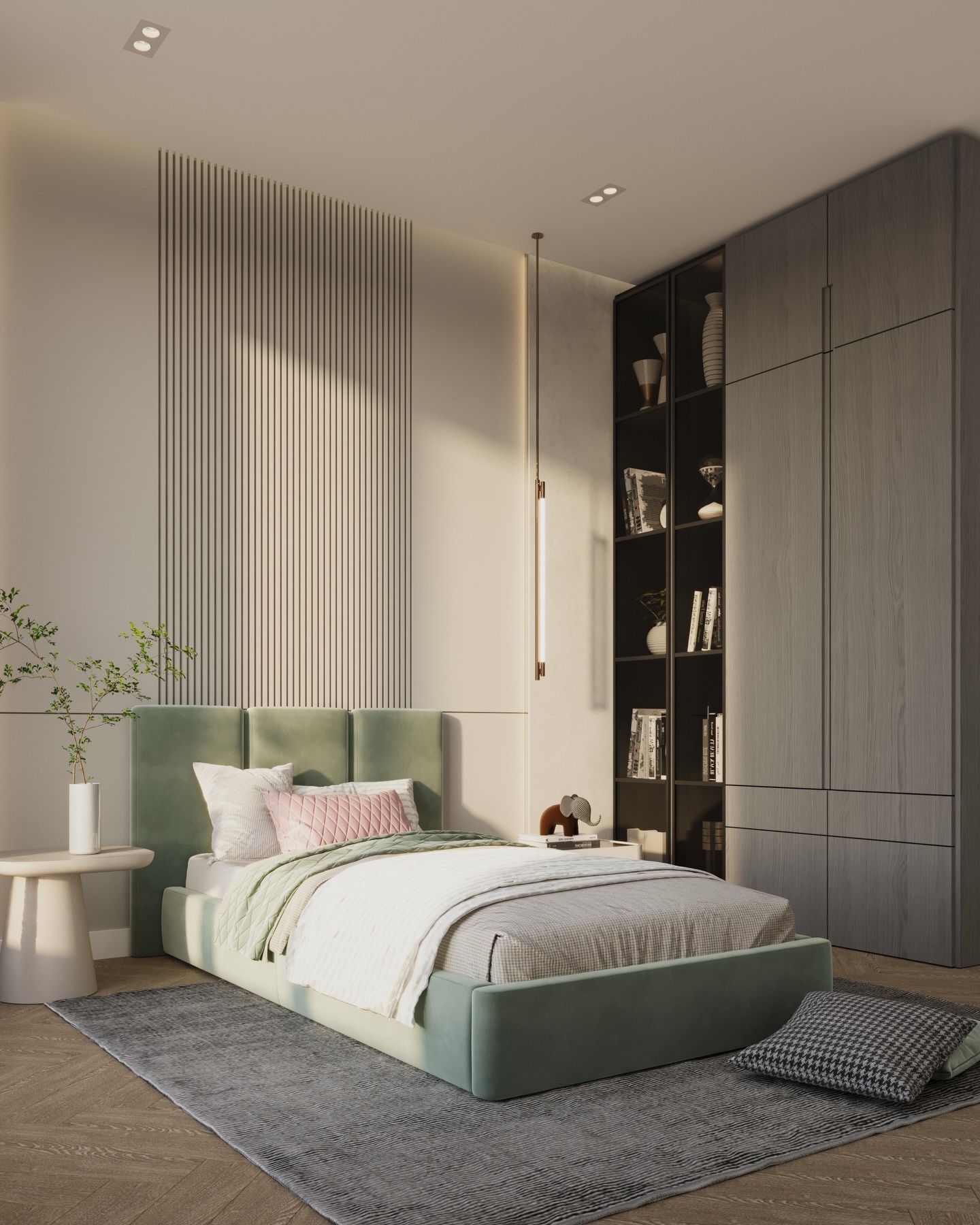 28. a Canopy Of Dreams with Geometric Quilts and Amber Glow