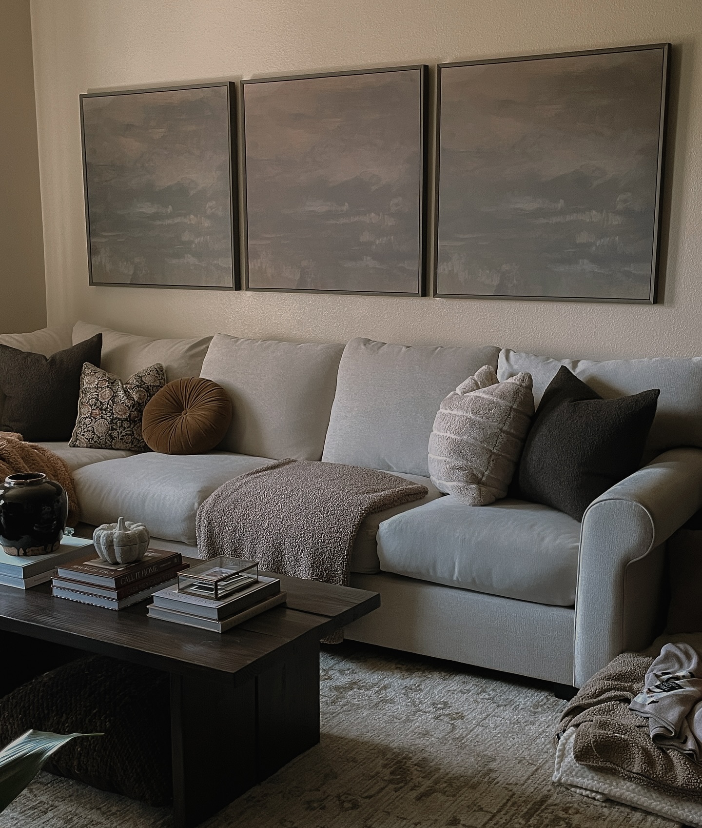 23. Serenity In Soft Hues: Elevate Your Space with Textured Comfort