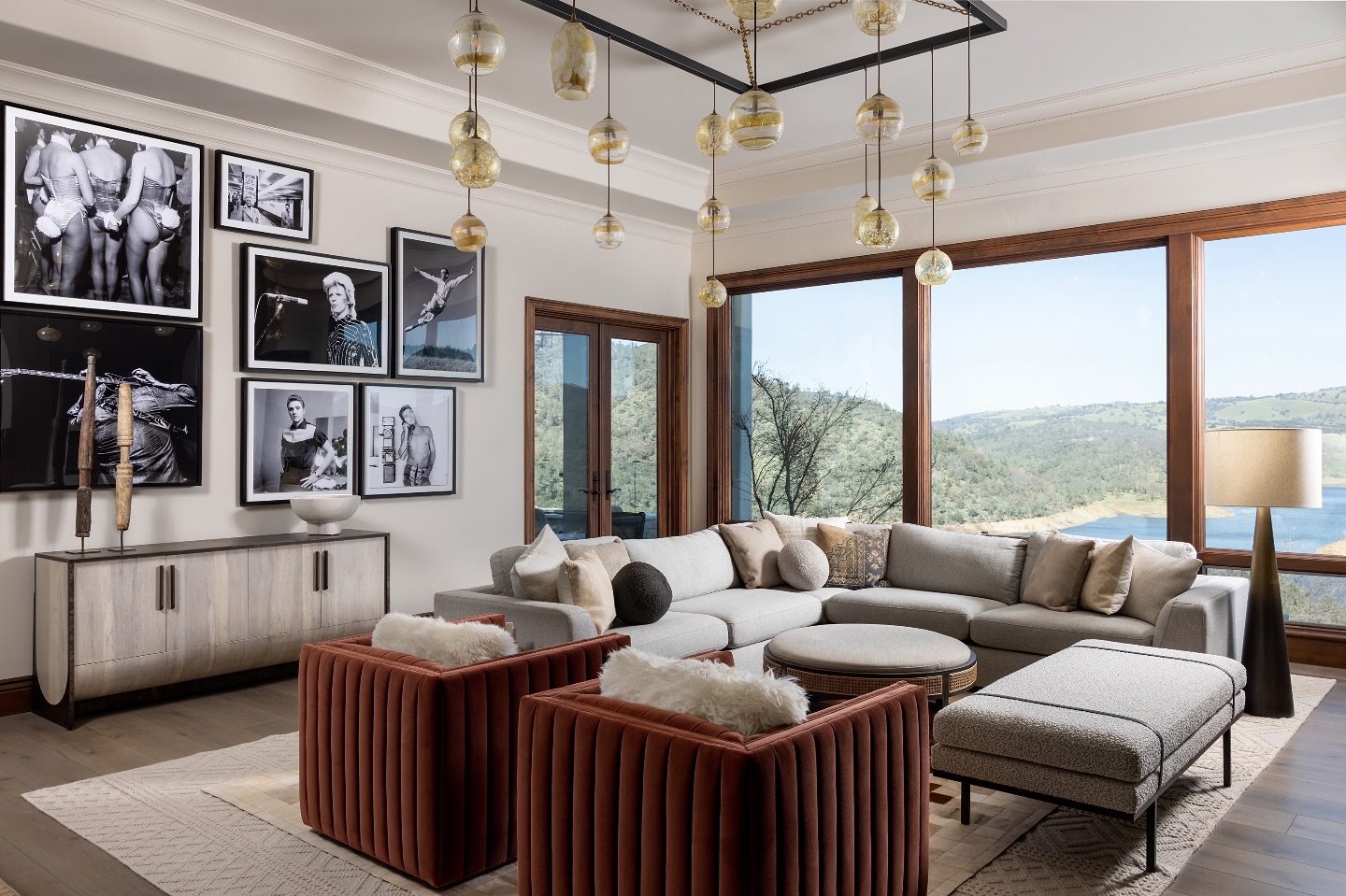 55. Artful Elegance: a Tapestry Of Textures In a Scenic Retreat