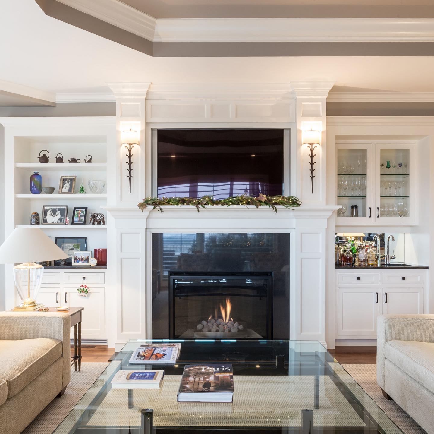 46. Elegance Meets Minimalism: a Modern Hearthside Retreat