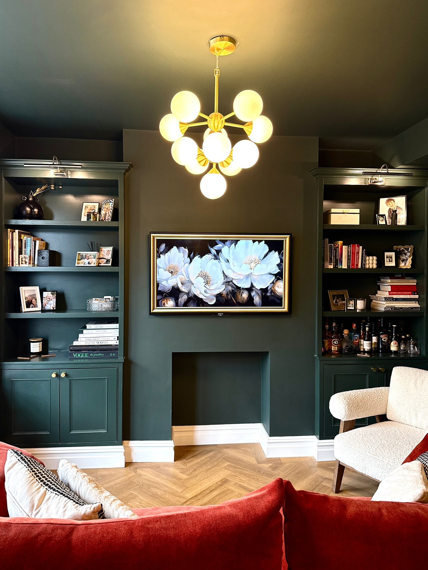 13. a Cozy Haven with Bold Green Accents