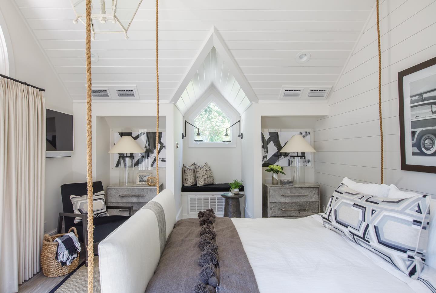 11. a Soothing Retreat: the Art Of Monochrome Minimalism Elevated by Natural Textures
