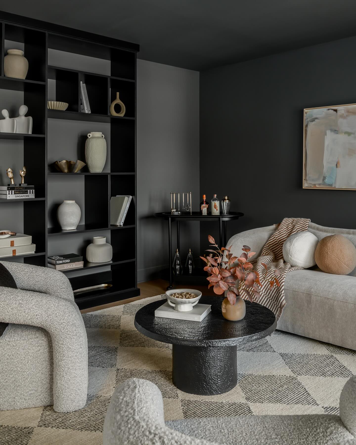 54. Warmth Amidst the Shadows: a Cozy Haven Of Textured Elegance