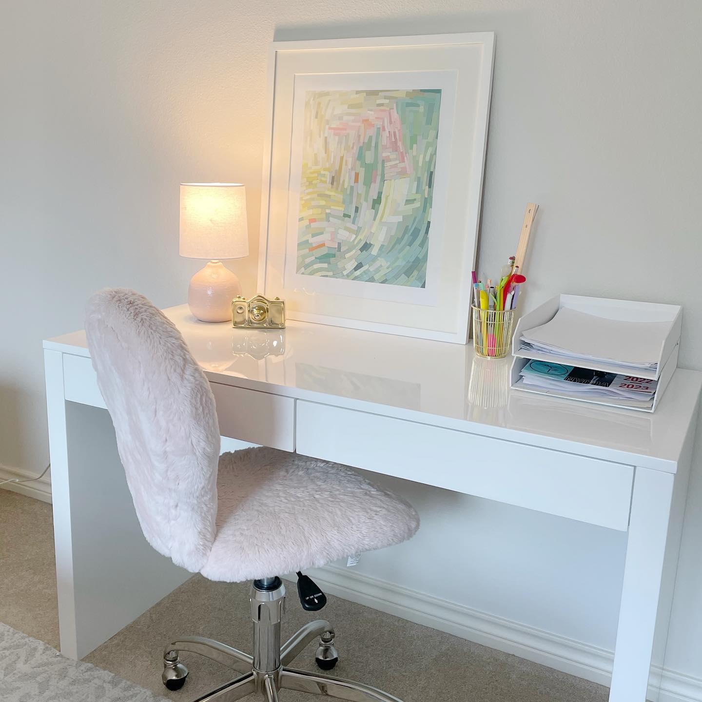 14. Fluffy Serenity Meets Modern Minimalism