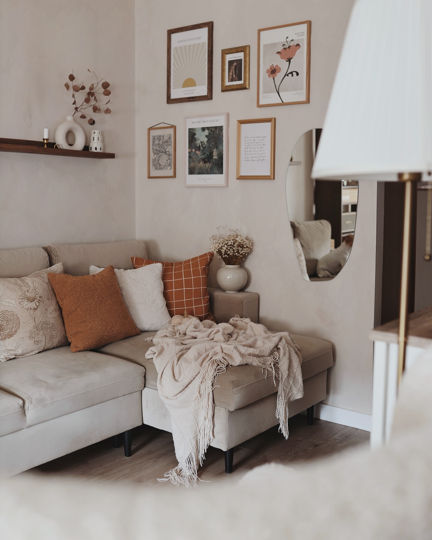 31. Cozy Artistry: a Curated Nook Of Comfort and Inspiration
