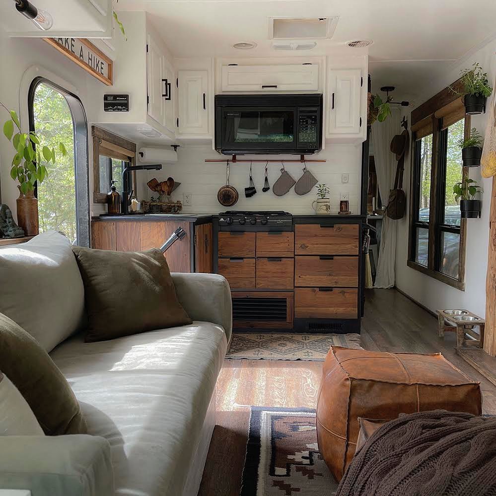 1. Rustic Comfort Meets Modern Convenience: a Tiny Kitchen Transformation