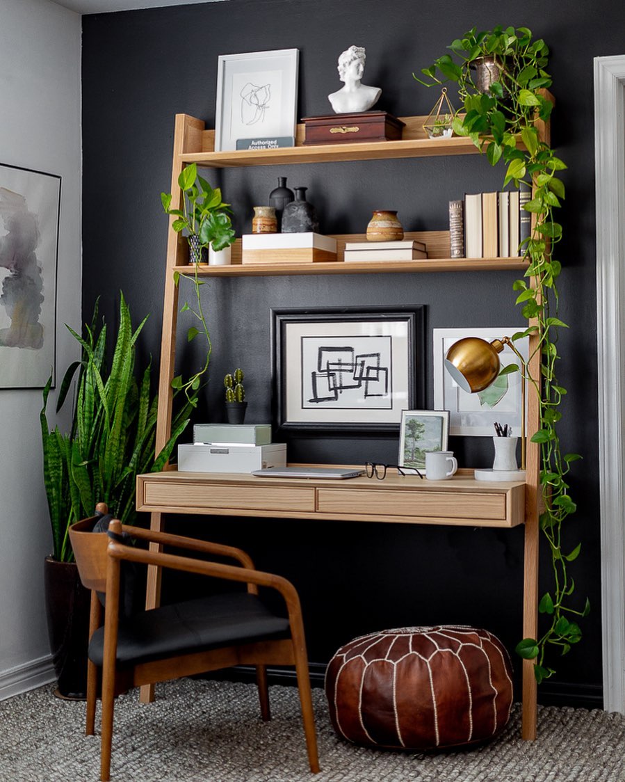 46. Chic Minimalism Meets Botanical Elegance