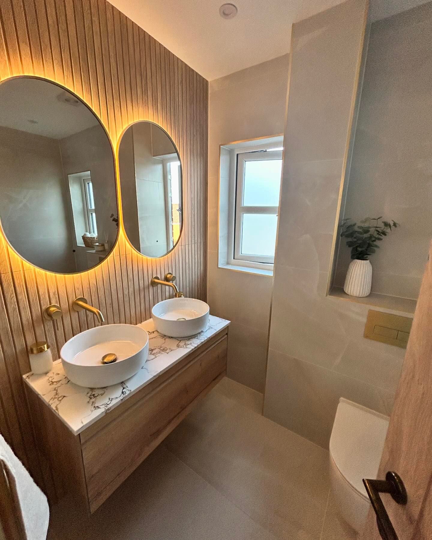 33. Sculpted Serenity: a Chic Dual Vanity Oasis