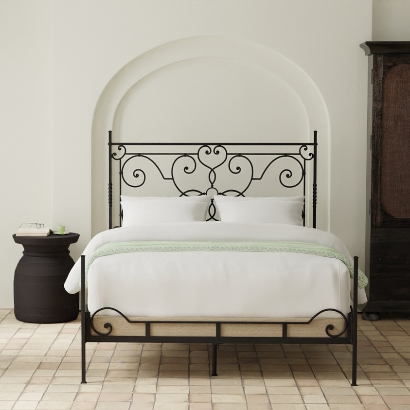 33. Vintage Charm: the Brass Bed with Crochet Canopy In a Sunlit Nook