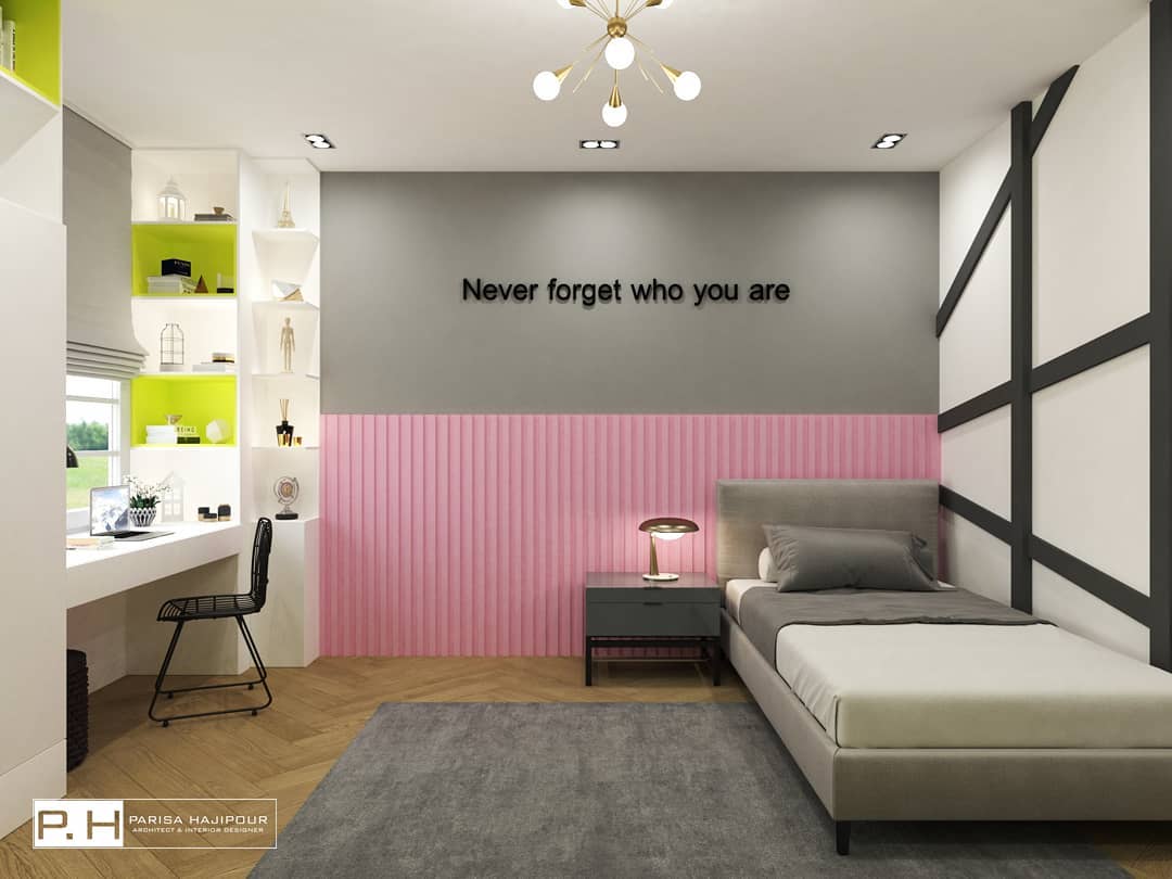 19. a Canopy Of Dreams with Geometric Accents and Soft Lighting