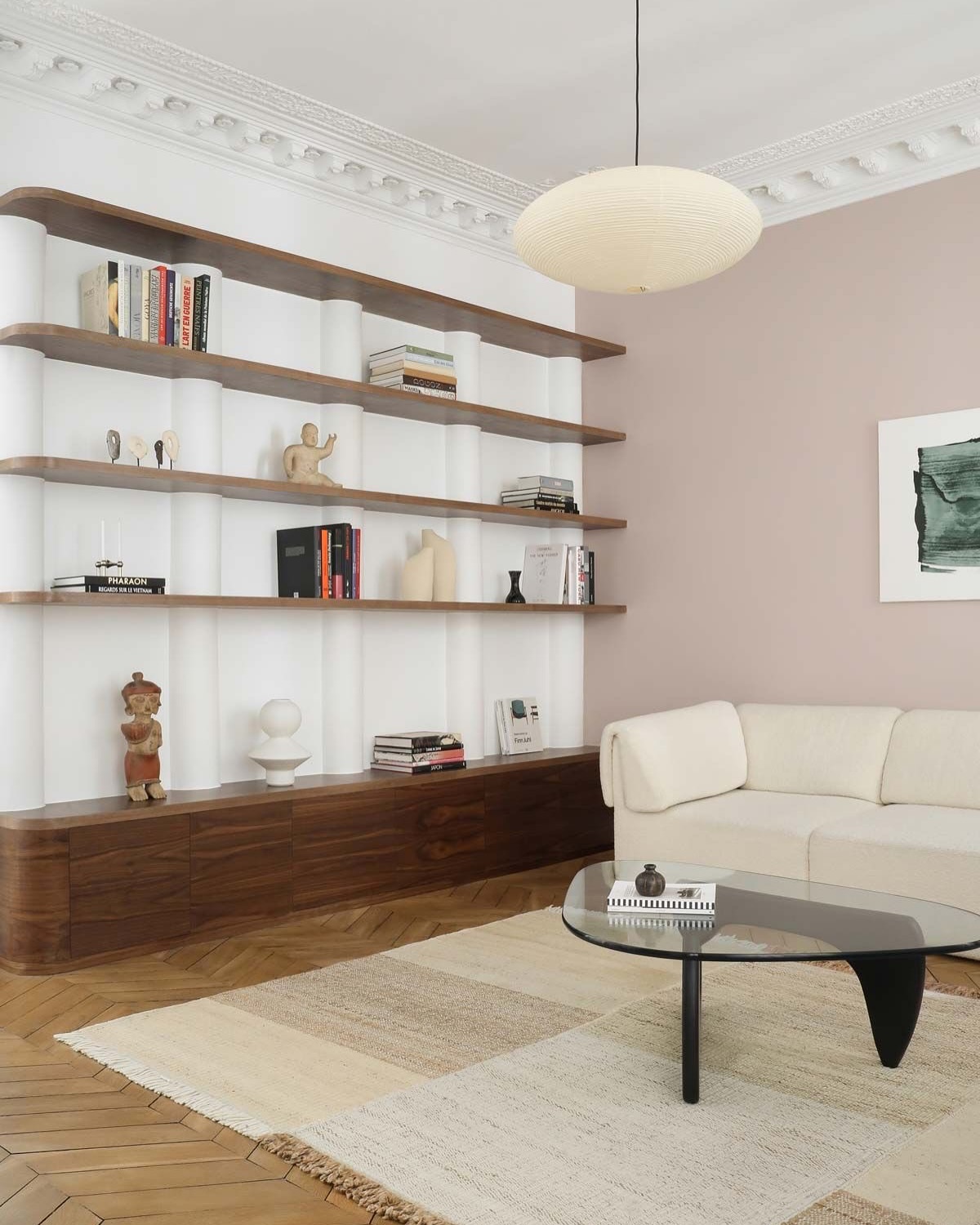 18. Curated Serenity: the Art Of Minimalist Living Room Elegance