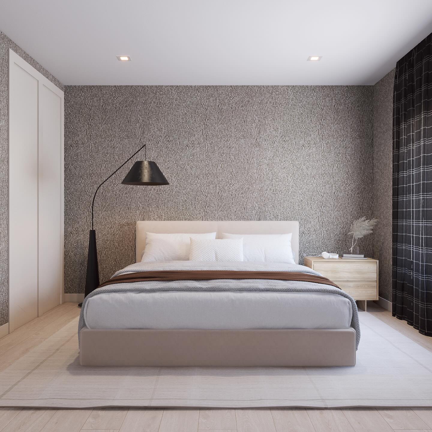 22. Sleek Serenity: a Modern Retreat Infused with Organic Textures
