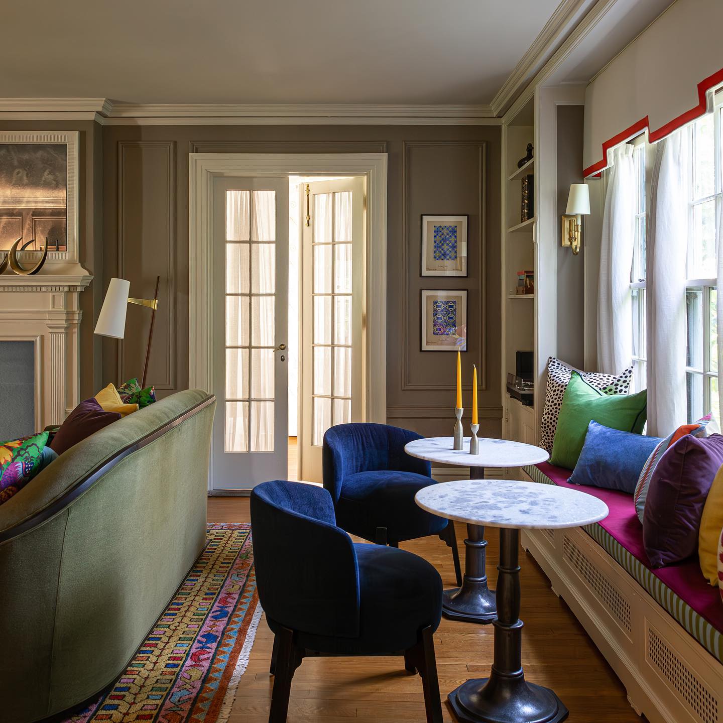 18. Eclectic Elegance: a Moody Retreat with Bold Touches