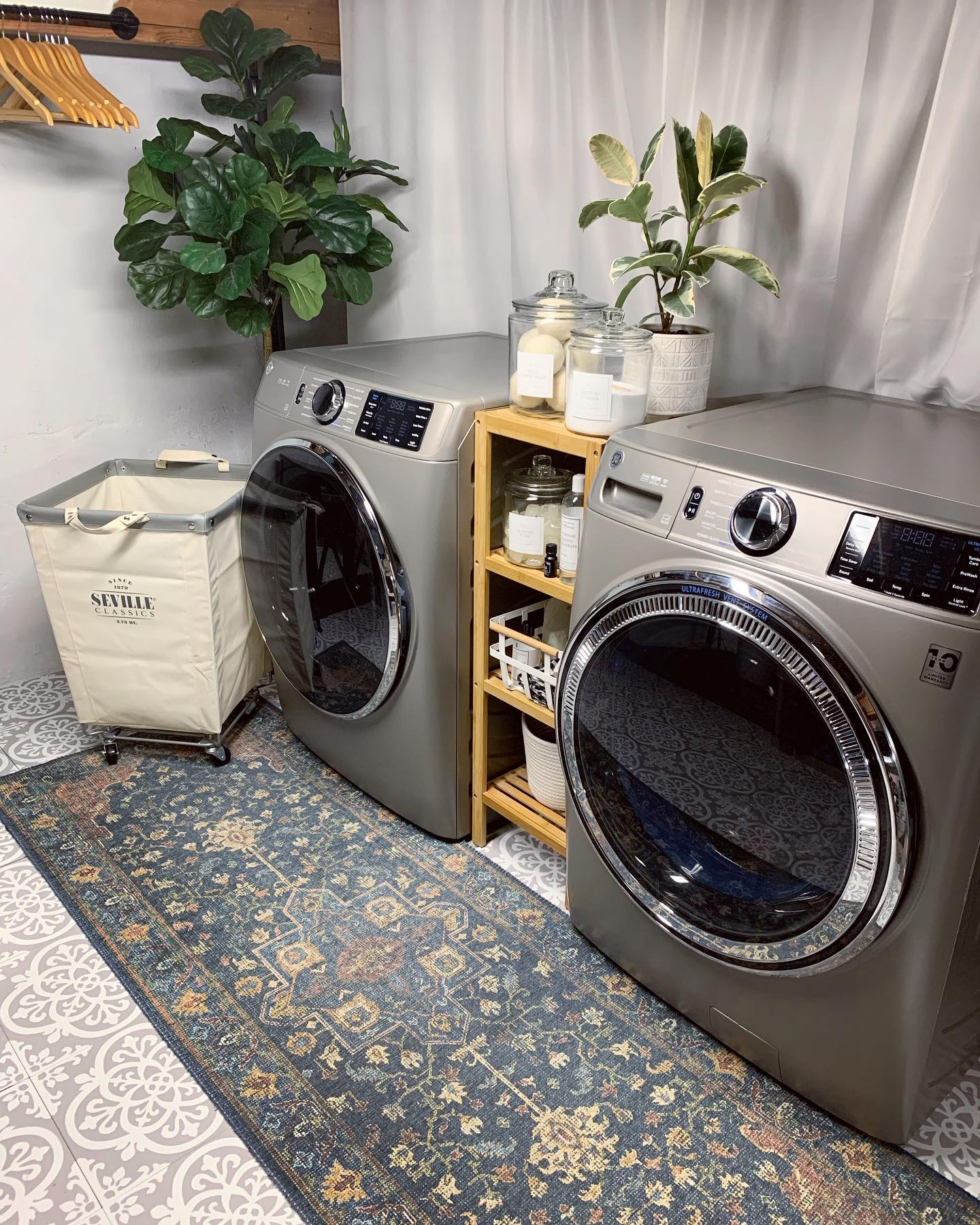 19. Elevated Charm: a Cozy Retreat In Your Laundry Zone