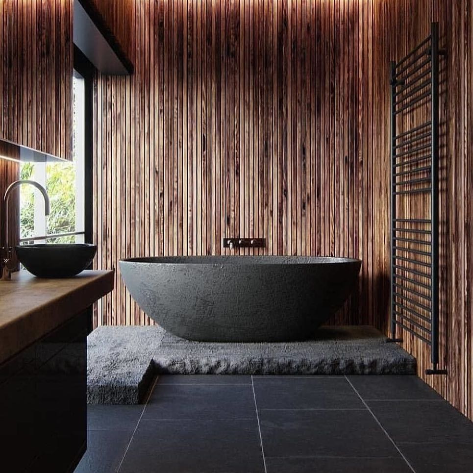 36. Fluid Serenity: Embrace the Organic Warmth Of Dark Elegance