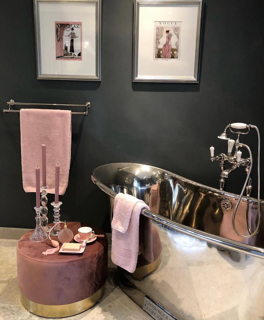 34. Glamorous Serenity: the Allure Of Velvet and Steel In a Dark Oasis