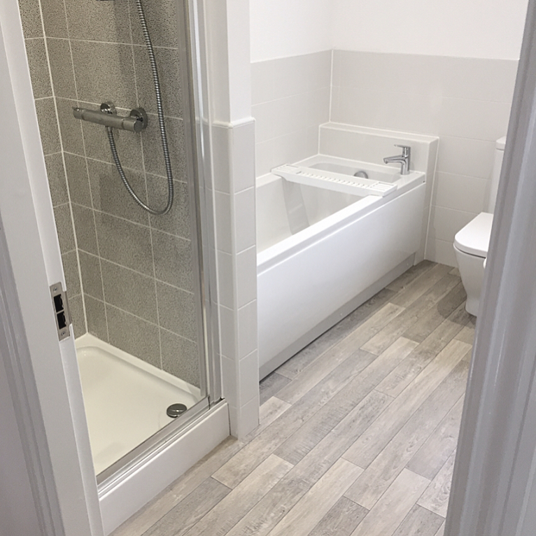 13. Timber-effect Tranquility: a Fusion Of Modern Minimalism and Cozy Warmth