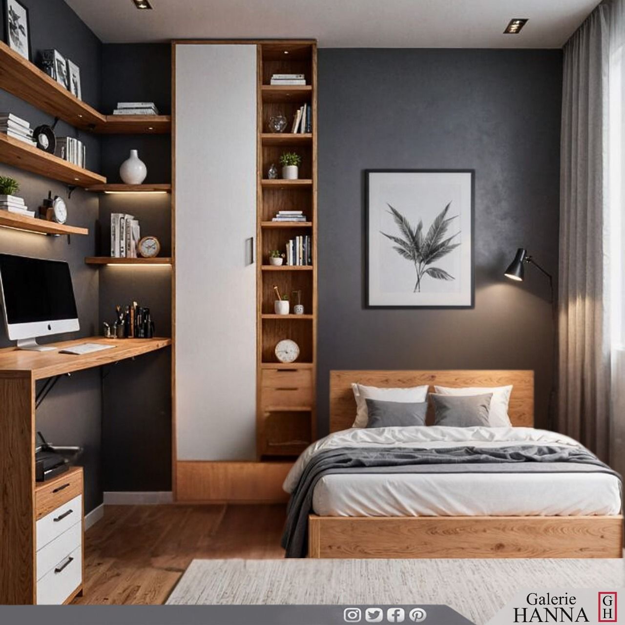 40. a Canopy Of Dreams with a Pop Of Teal and Geometric Delight