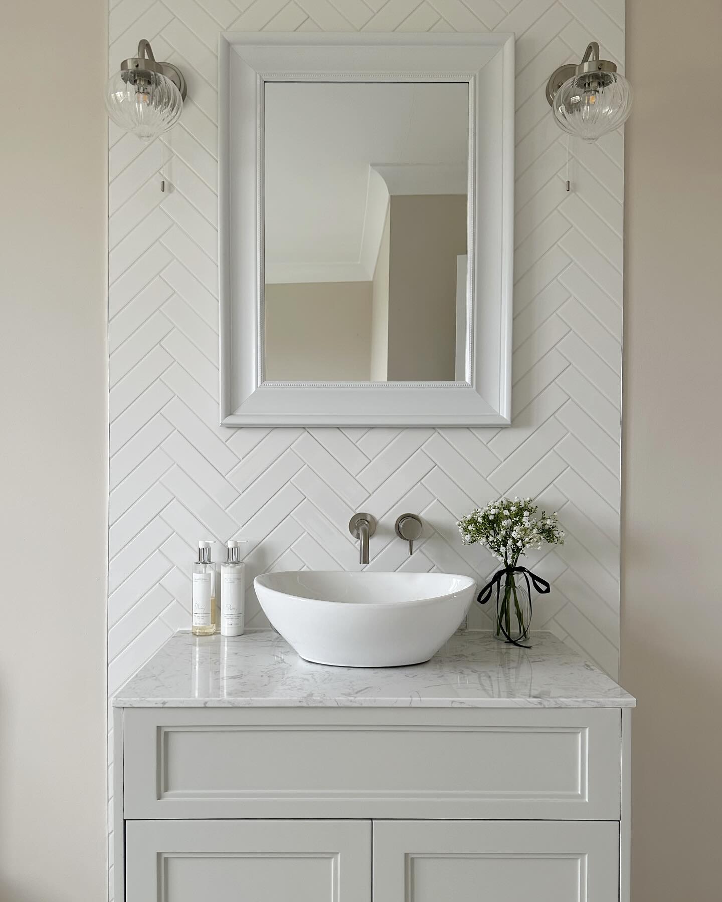 42. Harmonious Elegance: a Serene Oasis In Herringbone