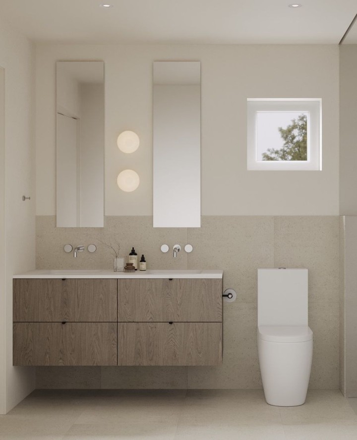 35. Minimalist Serenity Meets Natural Warmth