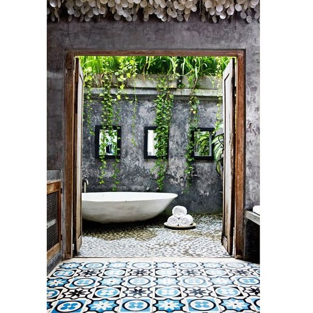 13. Nature-infused Serenity: the Open-air Oasis Bathroom