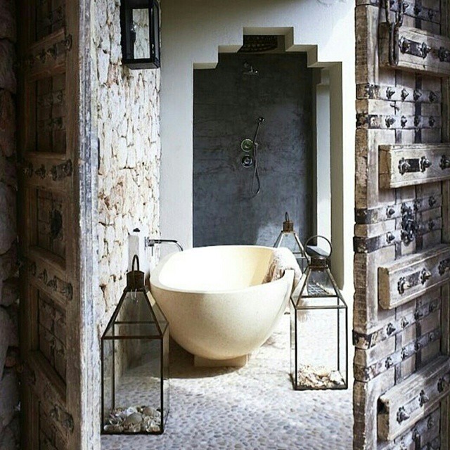35. Serene Oasis: Embracing Earthy Elegance In Bathroom Retreats