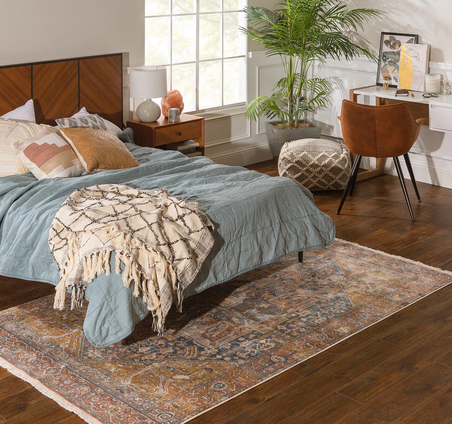 38. Reimagined Serenity: Crafting a Cozy Workspace In Your Bedroom Oasis