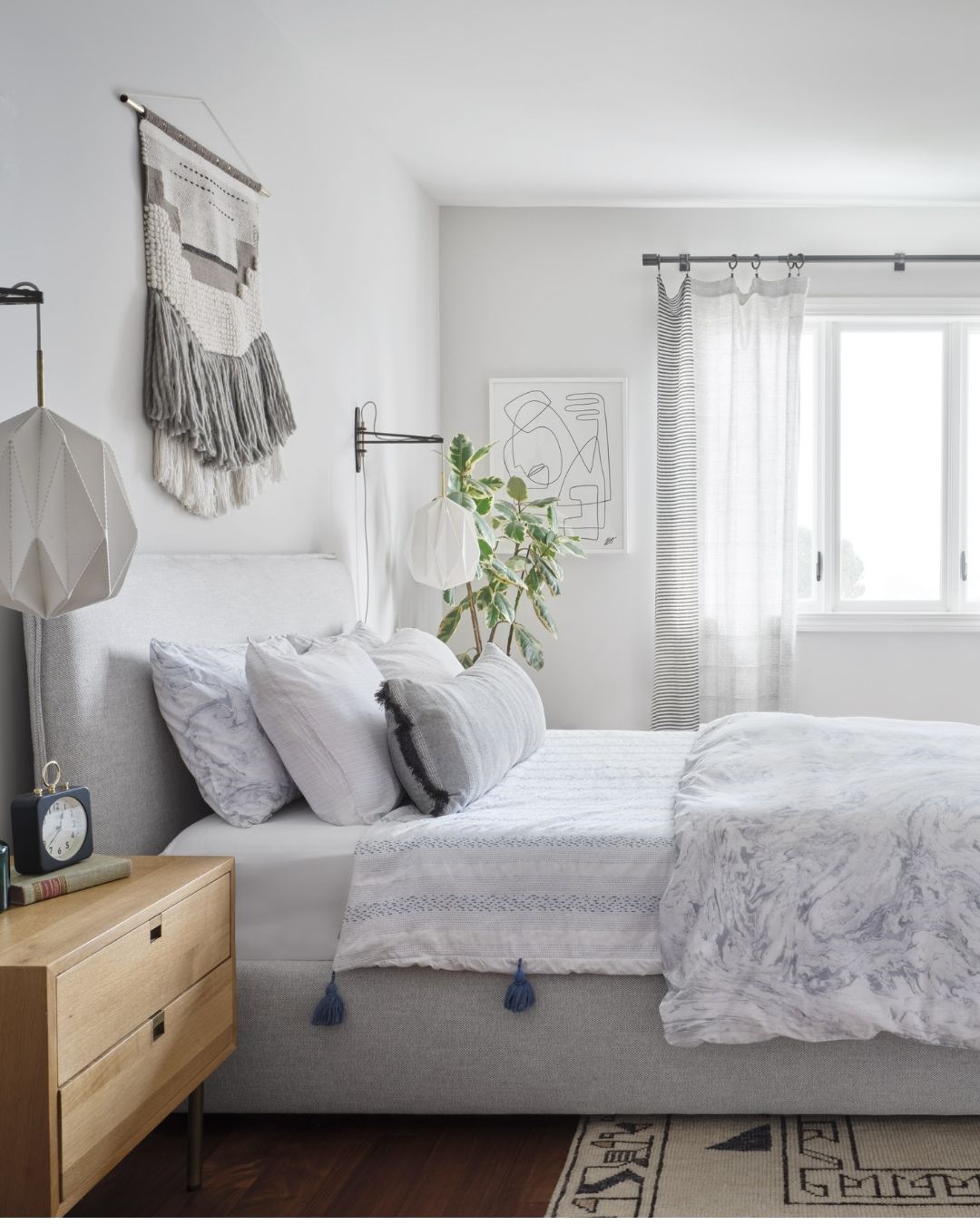 12. Serene Modernity with a Touch Of Bohemian Charm