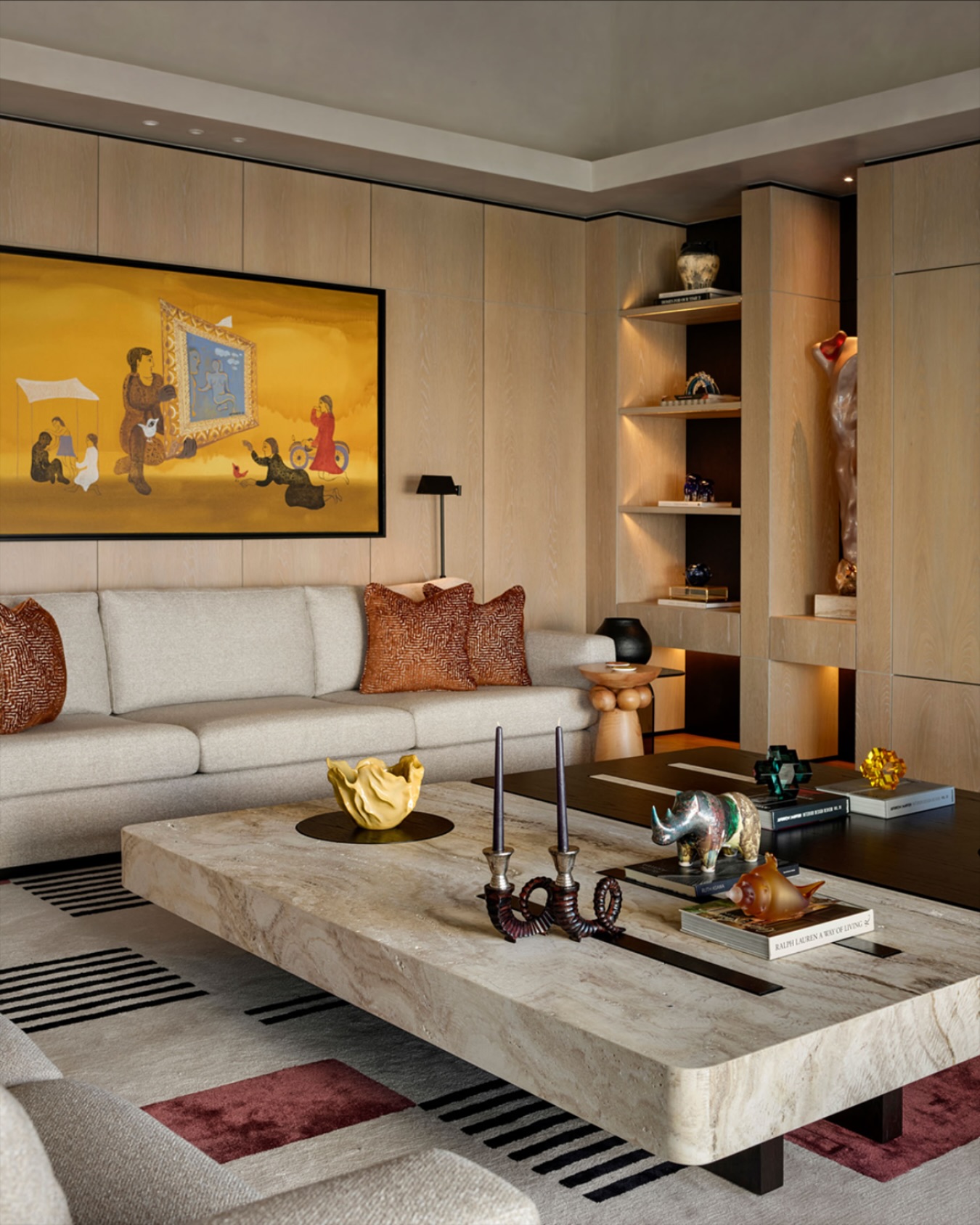 39. Artful Serenity: Where Minimalism Meets Statement Pieces