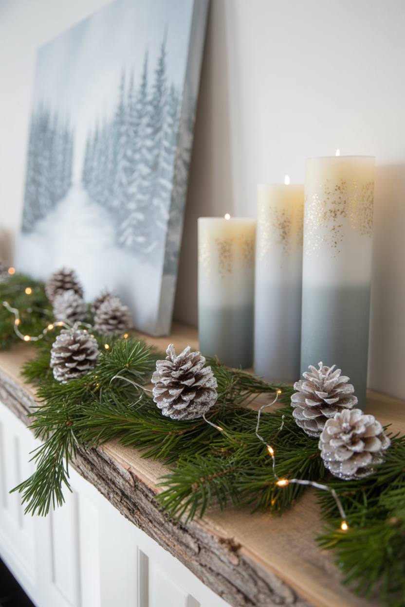 Frosted Pinecone Elegance