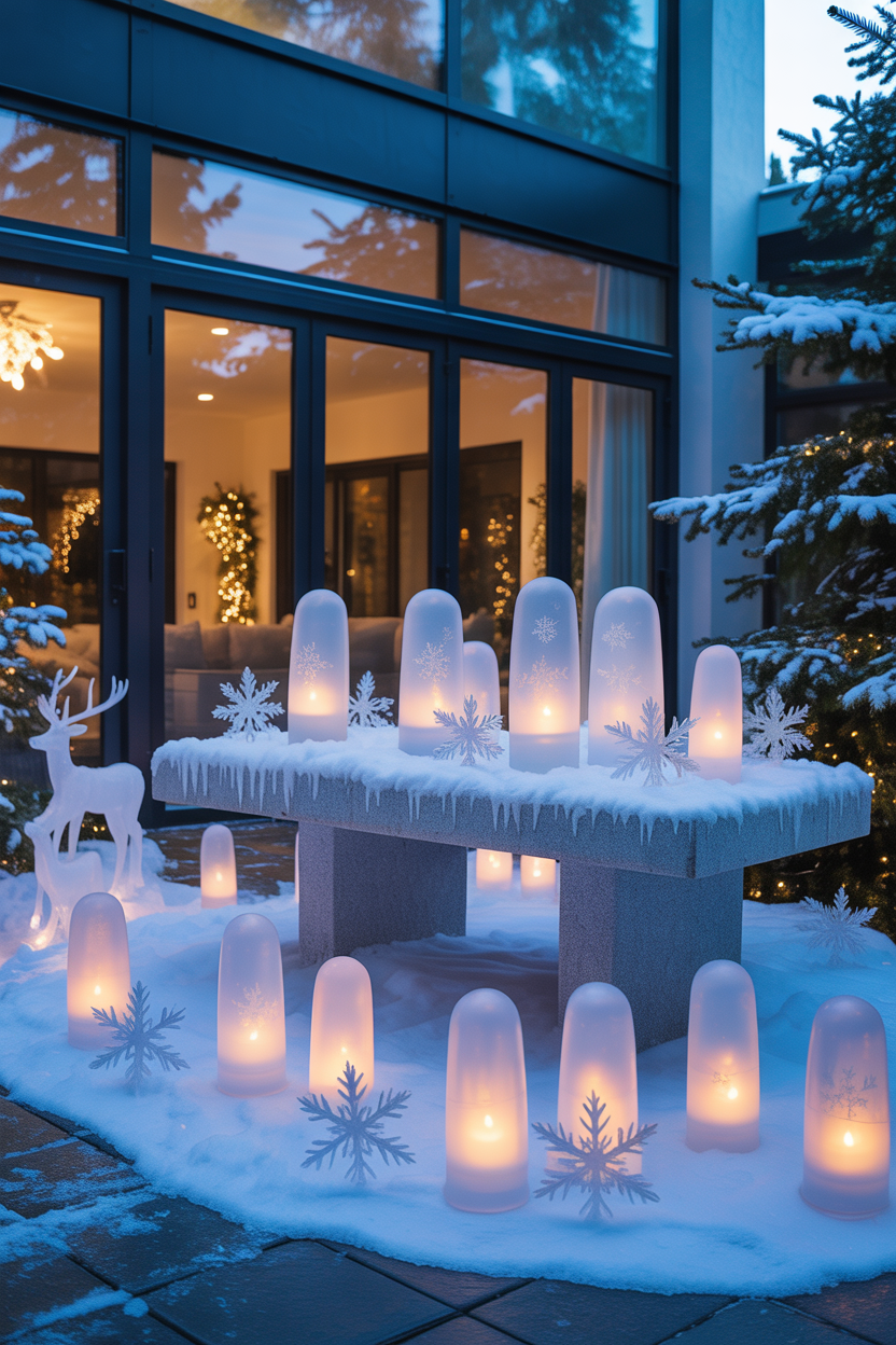 Candlelit Ice Garden