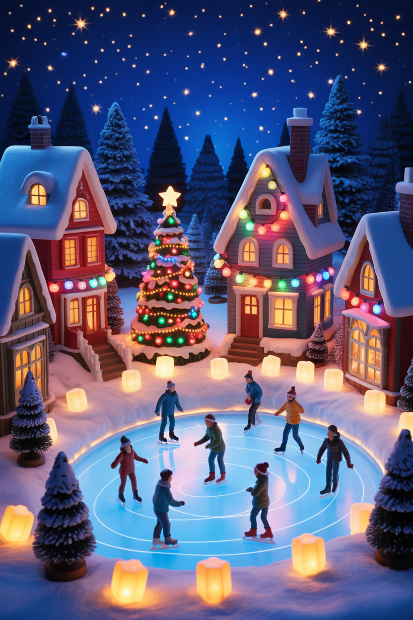 Christmas Village Under the Stars