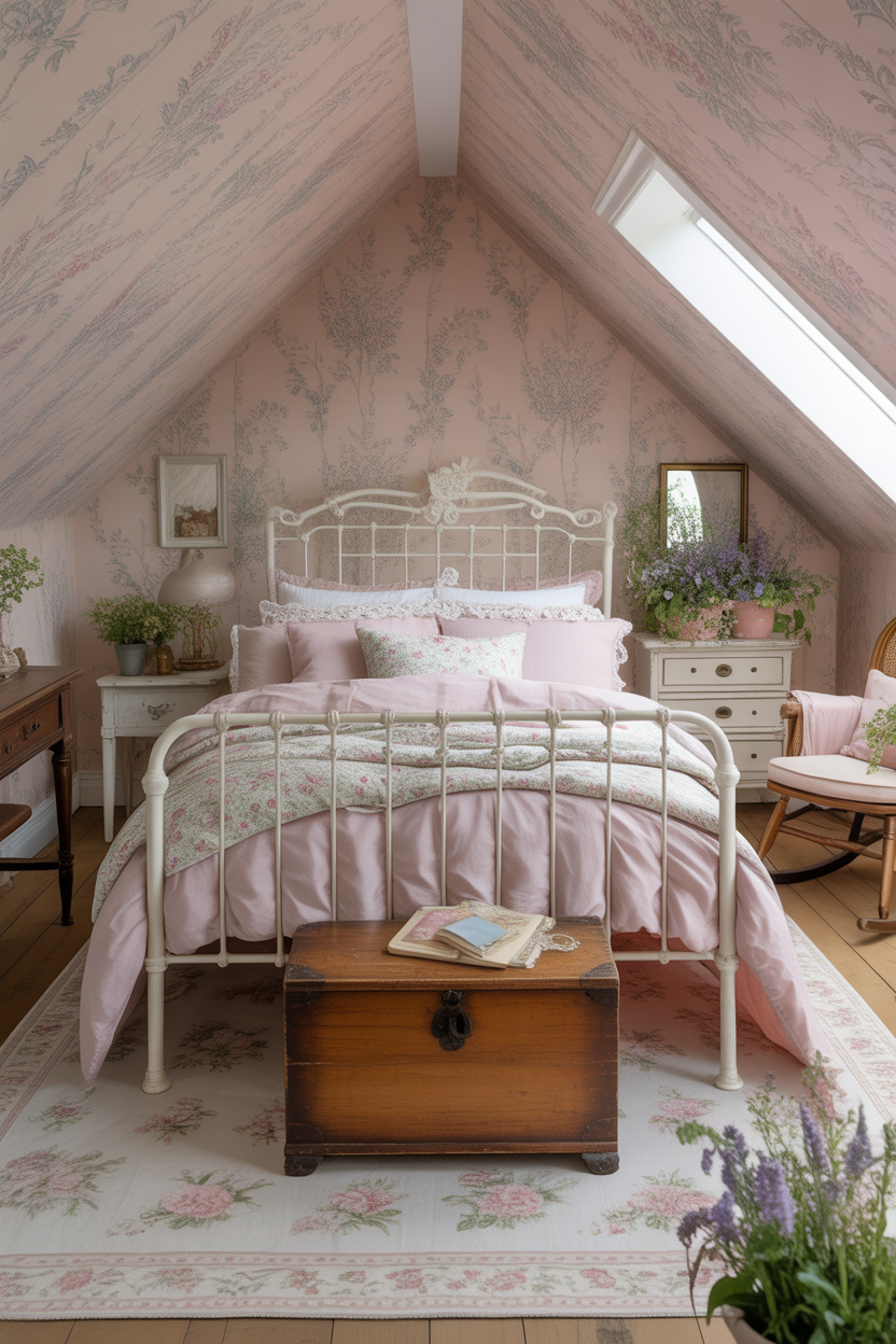 Cottagecore Attic Bedroom
