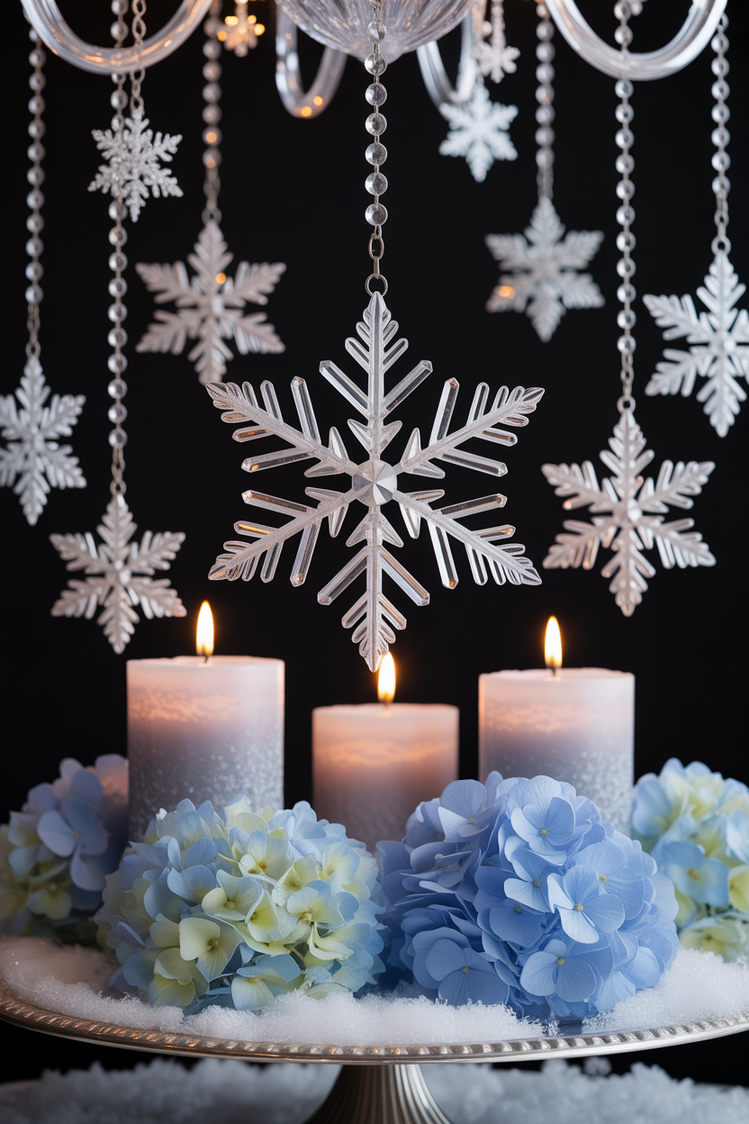 Crystal Snowflake Cascade