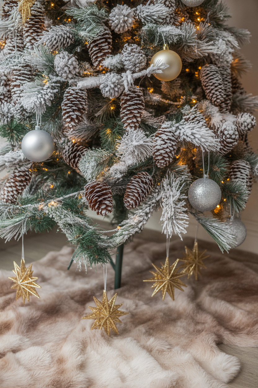 Frosted Pinecone Christmas Tree