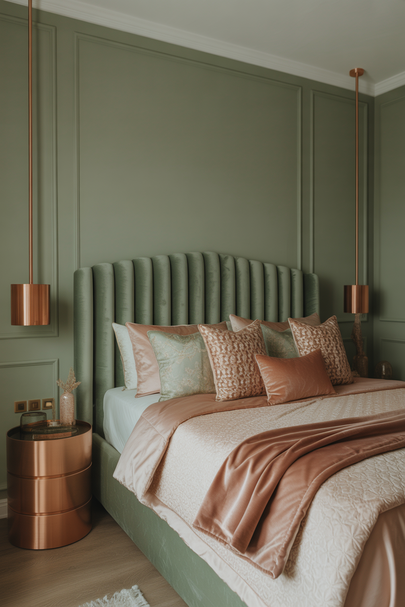 Sage Green and Copper Elegance