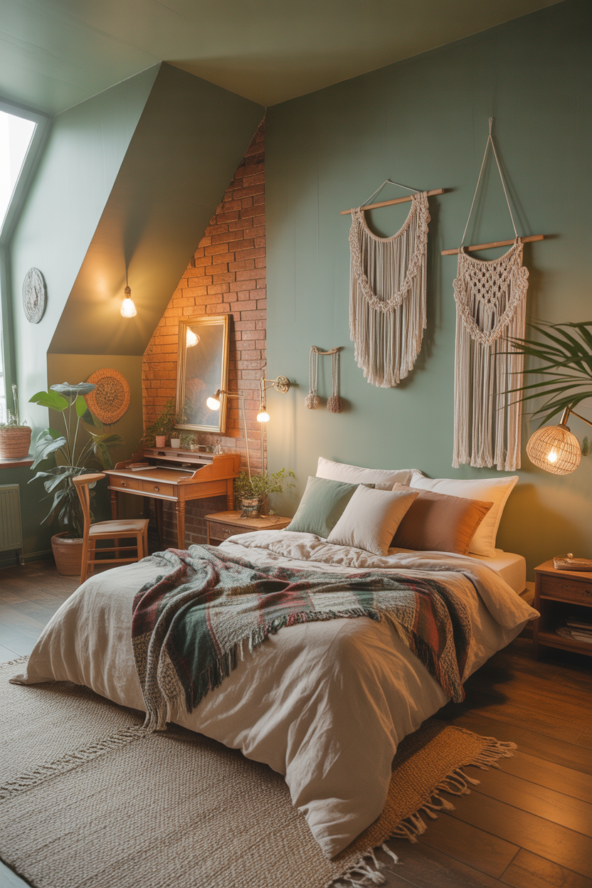 Boho Chic Loft Bedroom
