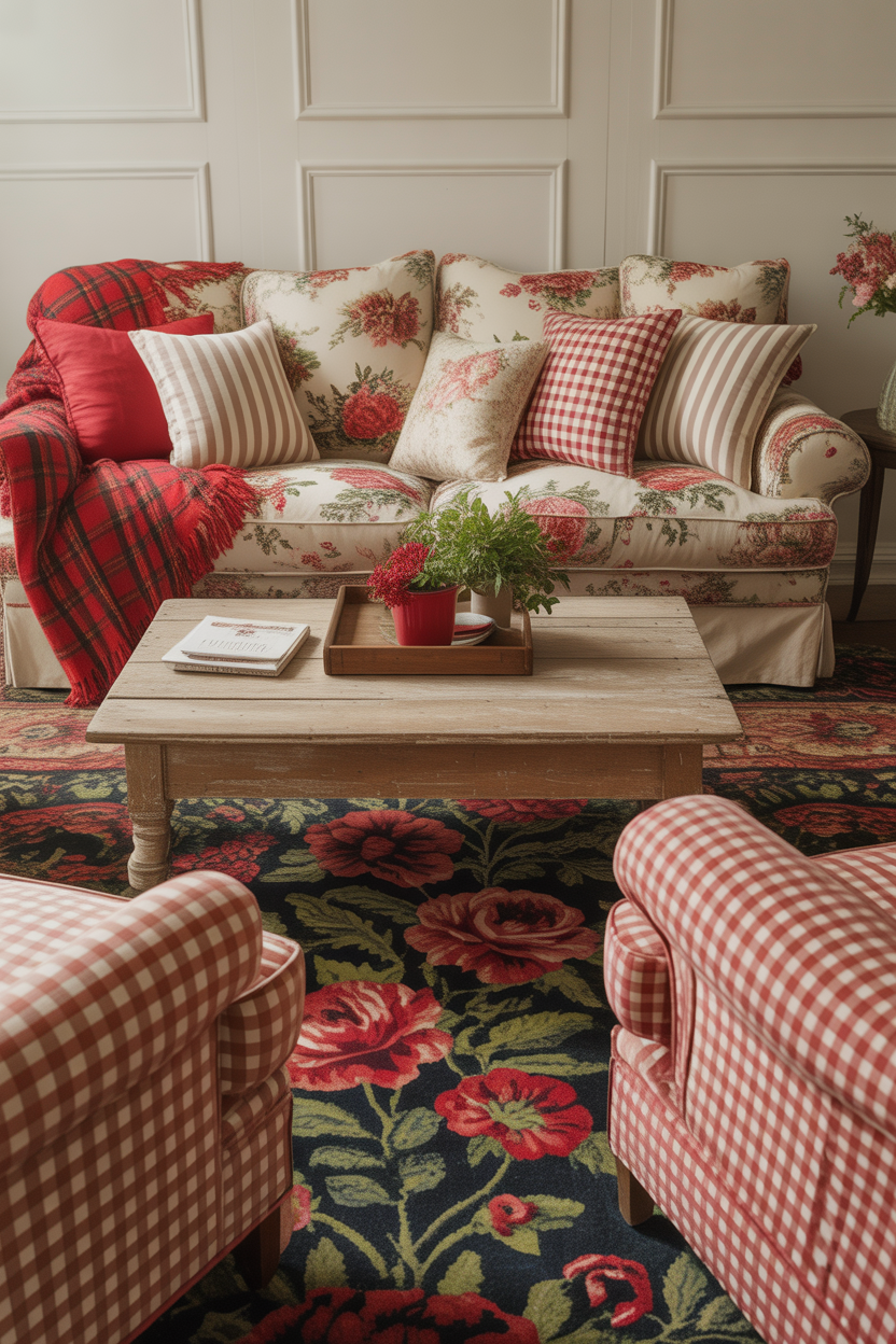 Country Charm with Bold Patterns