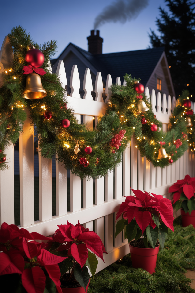 Garland Draped Fence