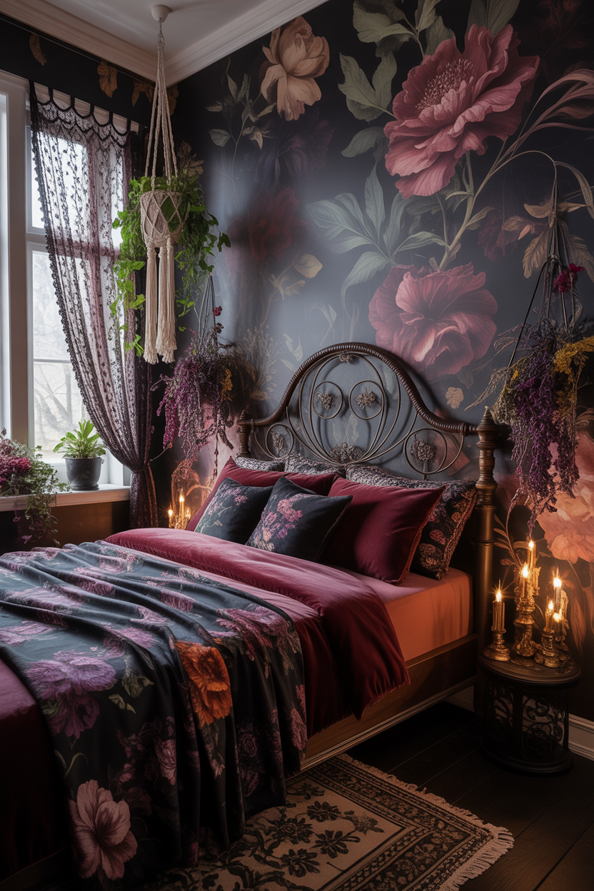 17 Gothic Boho Bedroom Ideas – VivyNest