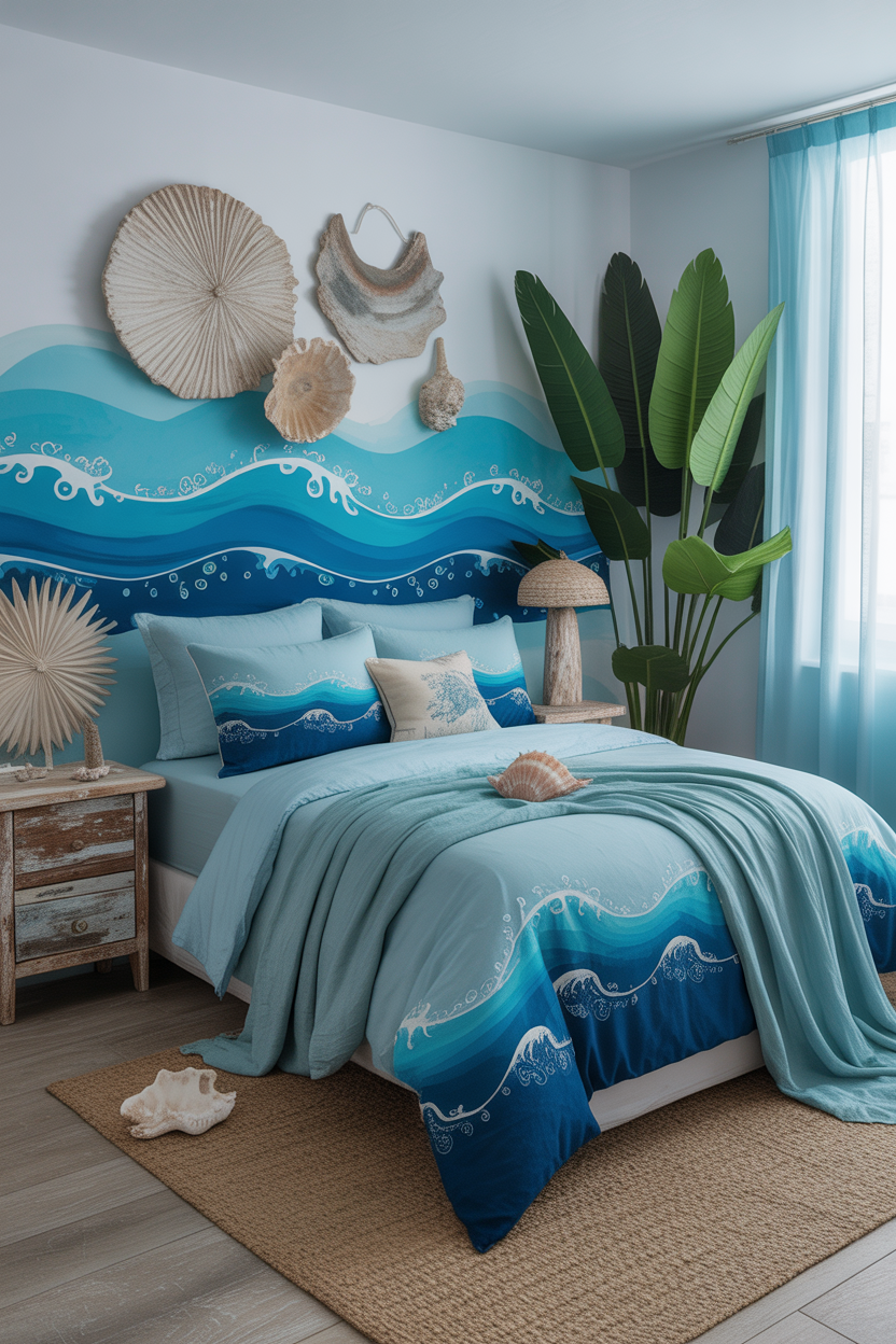 Ocean-Inspired Boho Bedroom