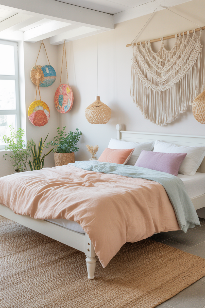 Bright & Airy Boho Bedroom
