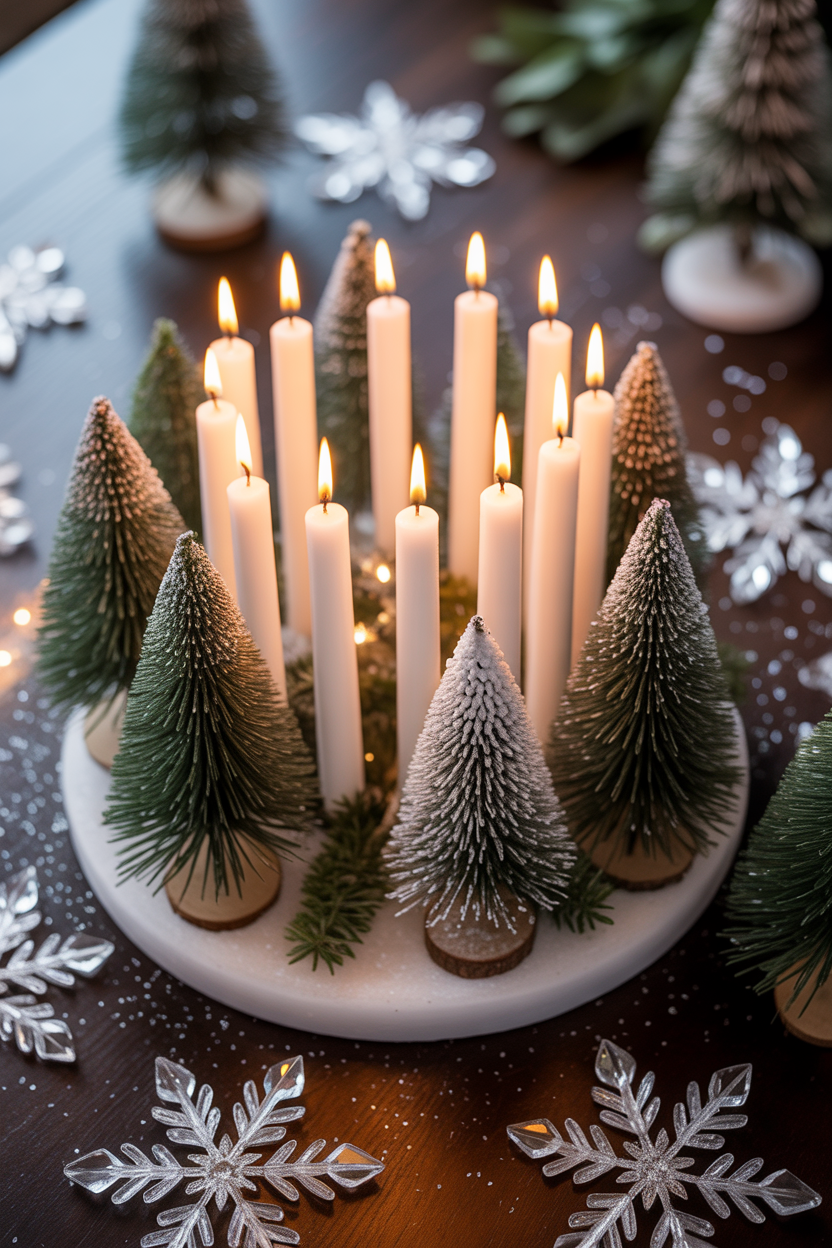 Candlelit Winter Forest
