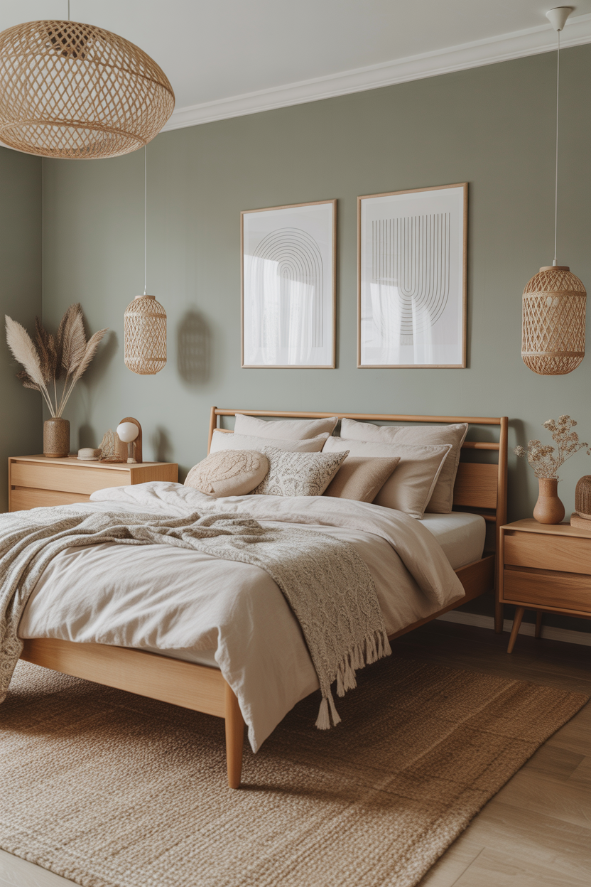Scandinavian-Boho Bedroom