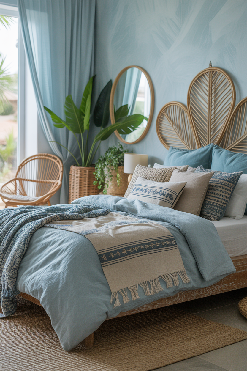 Boho Blue Escape with Natural Light