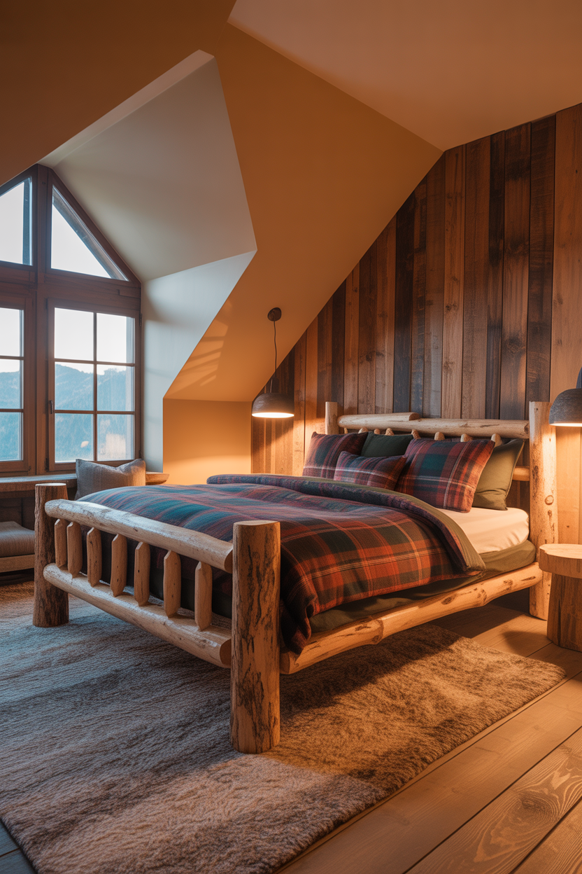Mountain Retreat Attic Bedroom